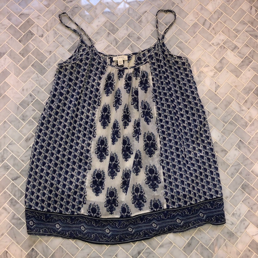 Joie blue printed top!